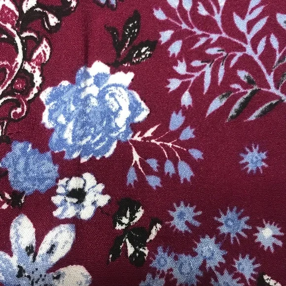 19 Cooper Plum Purple Flower Floral Lace Blouse Top Extra Small XS - Picture 3 of 5